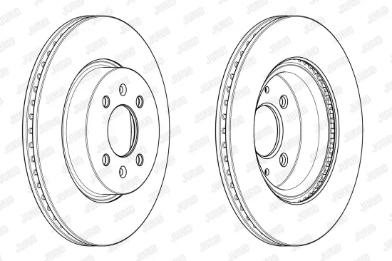 Bremsscheibe Vorderachse JURID 562944JC Bild Bremsscheibe Vorderachse JURID 562944JC