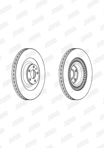Bremsscheibe Vorderachse JURID 562946JC-1 Bild Bremsscheibe Vorderachse JURID 562946JC-1