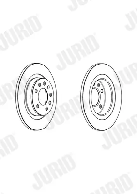 Bremsscheibe Hinterachse JURID 562948JC Bild Bremsscheibe Hinterachse JURID 562948JC