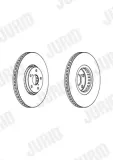 Bremsscheibe Vorderachse rechts JURID 562950JC-1