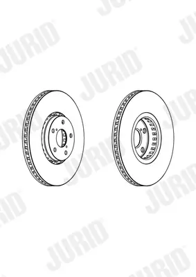 Bremsscheibe Vorderachse rechts JURID 562950JC-1 Bild Bremsscheibe Vorderachse rechts JURID 562950JC-1