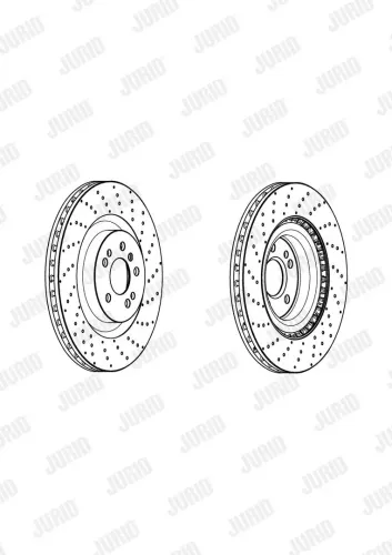 Bremsscheibe Vorderachse JURID 562954JC-1 Bild Bremsscheibe Vorderachse JURID 562954JC-1