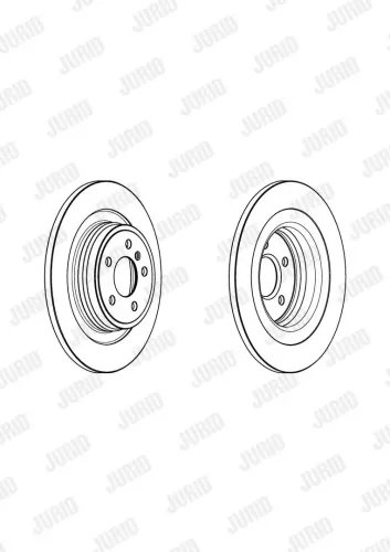 Bremsscheibe Hinterachse JURID 562955JC Bild Bremsscheibe Hinterachse JURID 562955JC