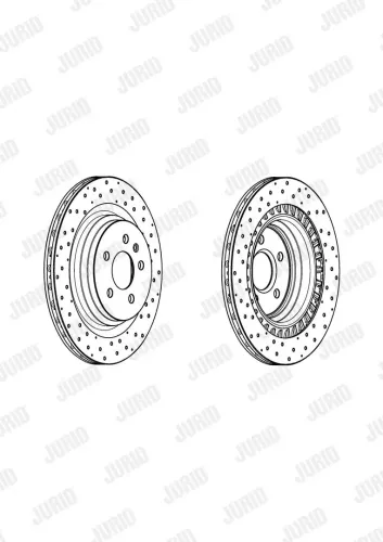 Bremsscheibe Hinterachse JURID 562956JC Bild Bremsscheibe Hinterachse JURID 562956JC