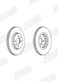 Bremsscheibe Vorderachse JURID 562959JC
