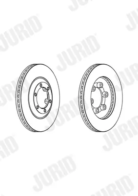 Bremsscheibe Vorderachse JURID 562962JC Bild Bremsscheibe Vorderachse JURID 562962JC