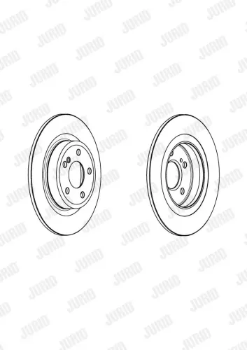 Bremsscheibe Hinterachse JURID 562963JC Bild Bremsscheibe Hinterachse JURID 562963JC