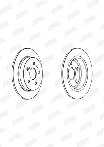 Bremsscheibe Hinterachse JURID 562967JC Bild Bremsscheibe Hinterachse JURID 562967JC