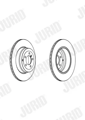 Bremsscheibe Hinterachse JURID 562969JC-1 Bild Bremsscheibe Hinterachse JURID 562969JC-1