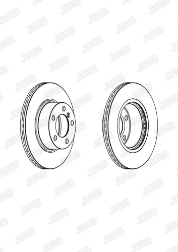 Bremsscheibe Vorderachse JURID 562976JC Bild Bremsscheibe Vorderachse JURID 562976JC
