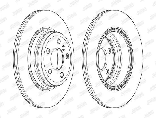 Bremsscheibe Hinterachse JURID 562980JC Bild Bremsscheibe Hinterachse JURID 562980JC