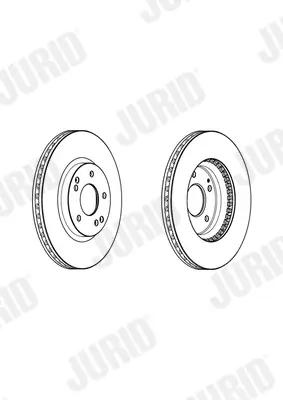 Bremsscheibe Vorderachse JURID 562984JC Bild Bremsscheibe Vorderachse JURID 562984JC