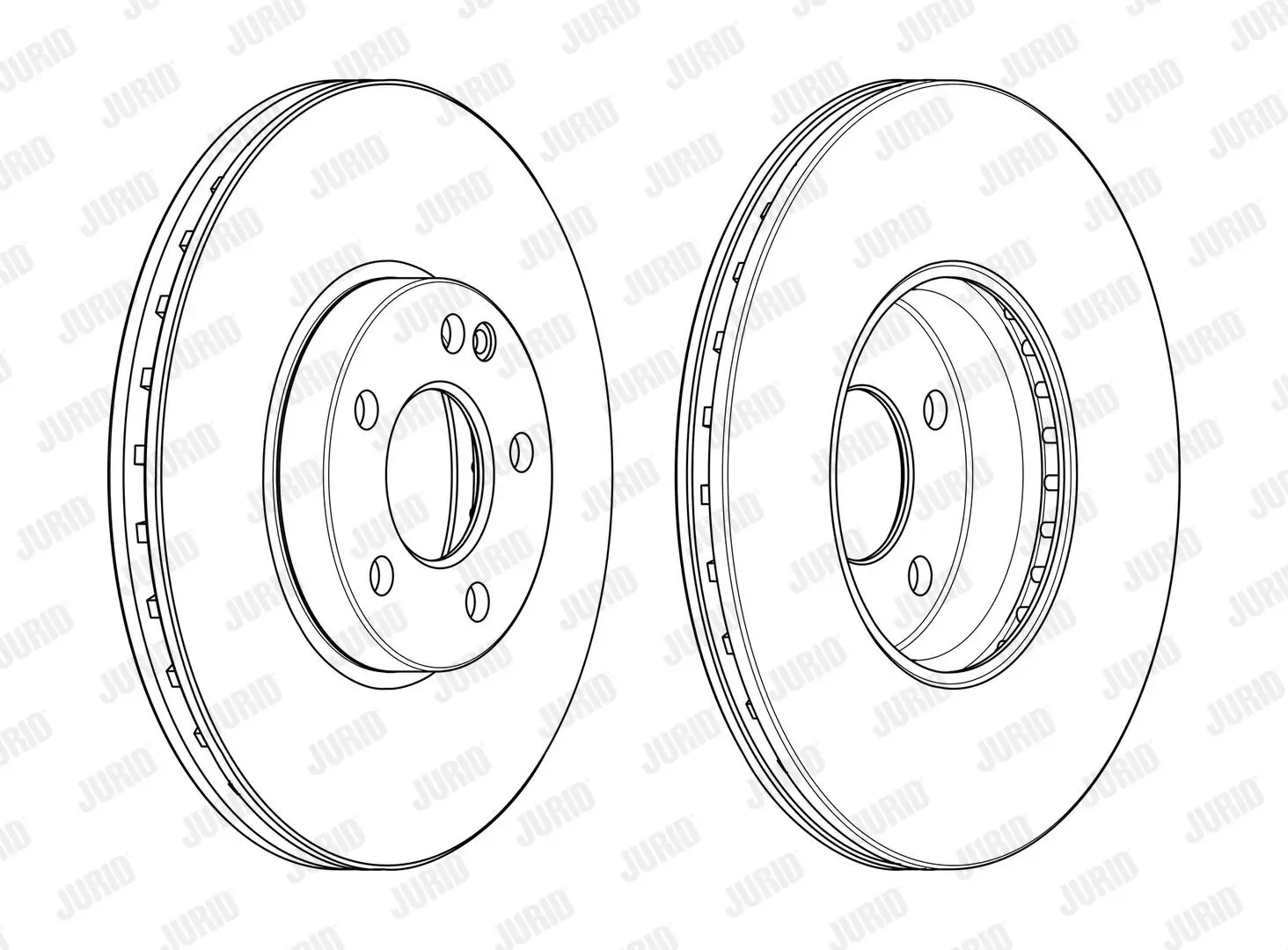 Bremsscheibe Vorderachse JURID 562989JC-1