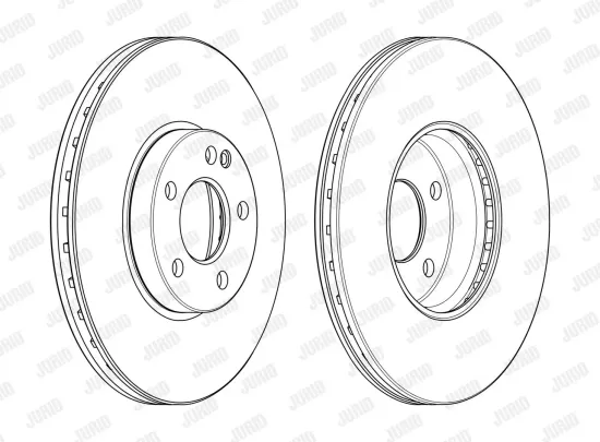 Bremsscheibe Vorderachse JURID 562989JC-1 Bild Bremsscheibe Vorderachse JURID 562989JC-1