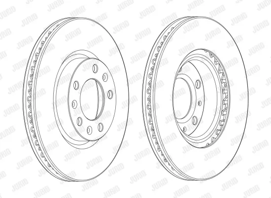 Bremsscheibe Vorderachse JURID 562992JC Bild Bremsscheibe Vorderachse JURID 562992JC
