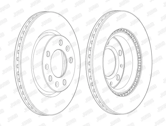 Bremsscheibe Vorderachse JURID 562993JC Bild Bremsscheibe Vorderachse JURID 562993JC