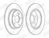Bremsscheibe Hinterachse JURID 562995JC