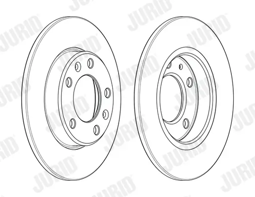 Bremsscheibe Hinterachse JURID 562996JC Bild Bremsscheibe Hinterachse JURID 562996JC