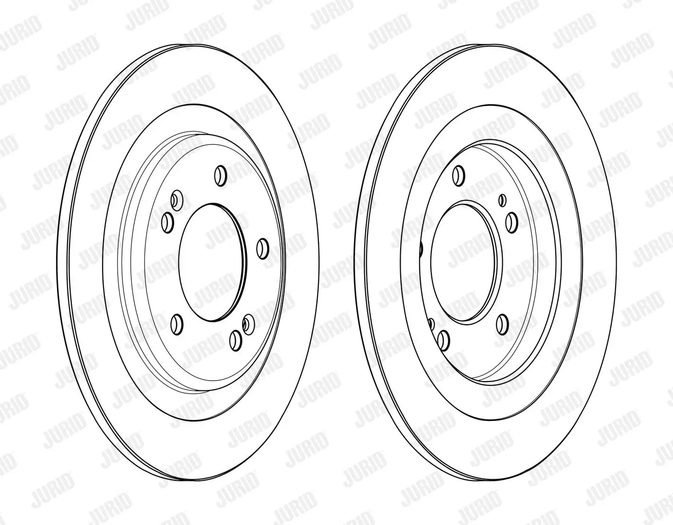 Bremsscheibe Hinterachse JURID 563000JC