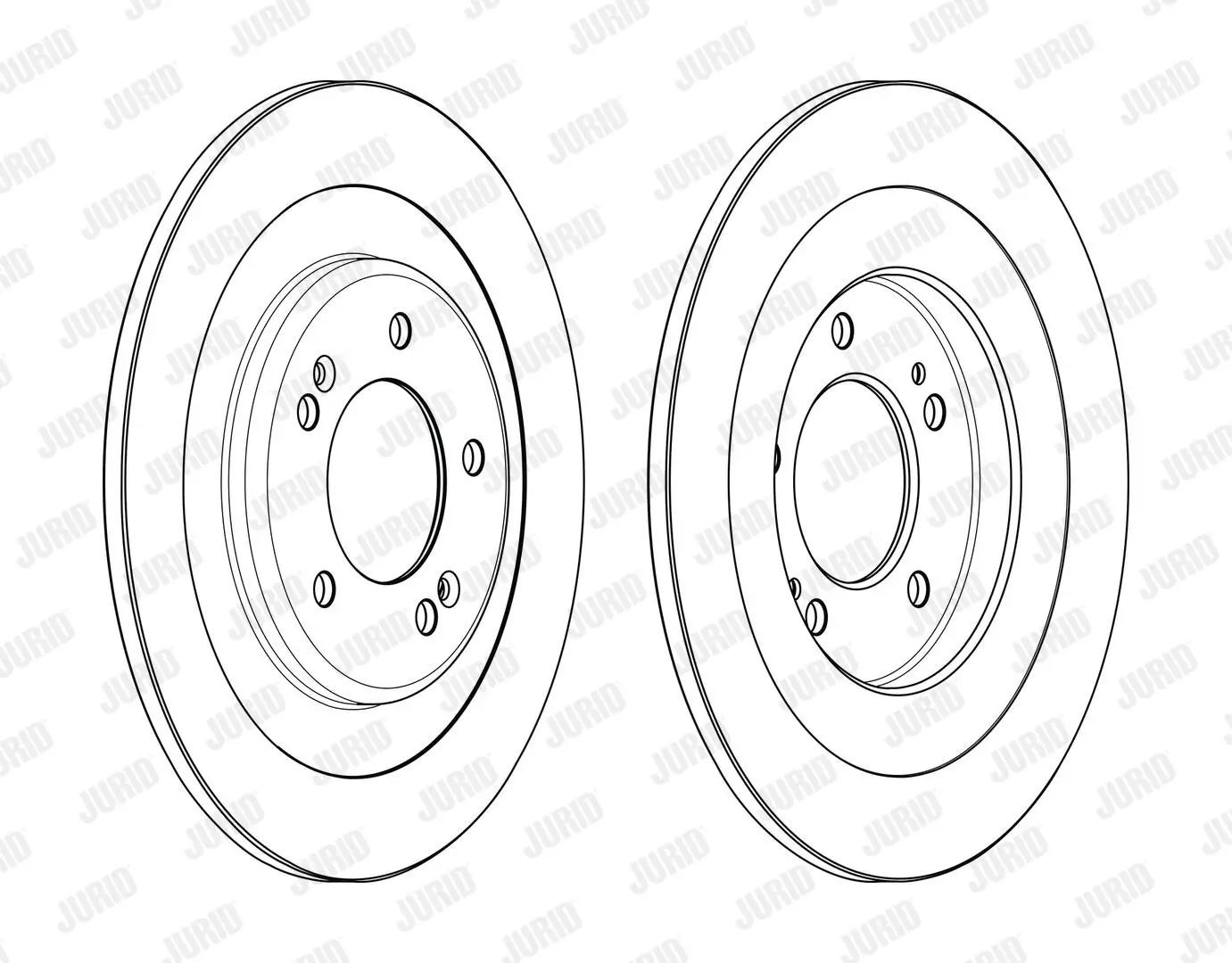 Bremsscheibe Hinterachse JURID 563001JC