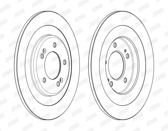 Bremsscheibe Hinterachse JURID 563001JC Bild Bremsscheibe Hinterachse JURID 563001JC