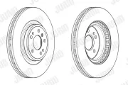 Bremsscheibe Vorderachse JURID 563002JC-1