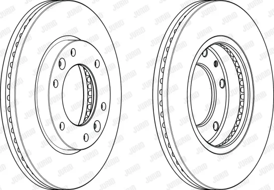 Bremsscheibe Vorderachse JURID 563006JC Bild Bremsscheibe Vorderachse JURID 563006JC