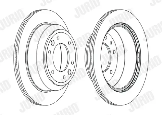 Bremsscheibe Hinterachse JURID 563007JC Bild Bremsscheibe Hinterachse JURID 563007JC