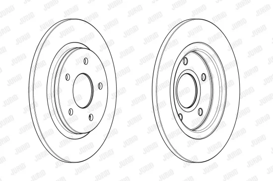 Bremsscheibe Hinterachse JURID 563011JC Bild Bremsscheibe Hinterachse JURID 563011JC