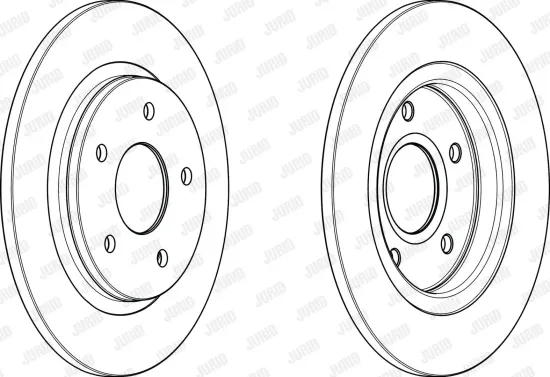 Bremsscheibe Hinterachse JURID 563011JC Bild Bremsscheibe Hinterachse JURID 563011JC