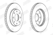 Bremsscheibe Vorderachse JURID 563019JC