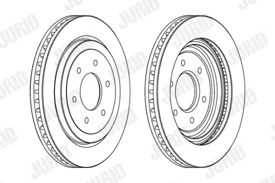 Bremsscheibe Vorderachse JURID 563024JC-1 Bild Bremsscheibe Vorderachse JURID 563024JC-1