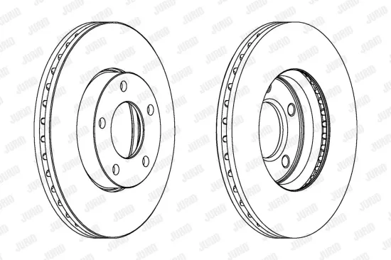 Bremsscheibe Vorderachse JURID 561331JC Bild Bremsscheibe Vorderachse JURID 561331JC