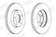 Bremsscheibe JURID 563028JC