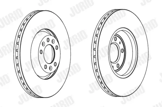 Bremsscheibe Vorderachse JURID 563031JC-1 Bild Bremsscheibe Vorderachse JURID 563031JC-1