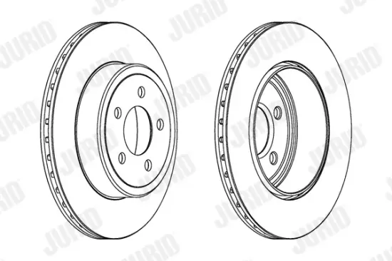 Bremsscheibe Hinterachse JURID 563034JC-1 Bild Bremsscheibe Hinterachse JURID 563034JC-1