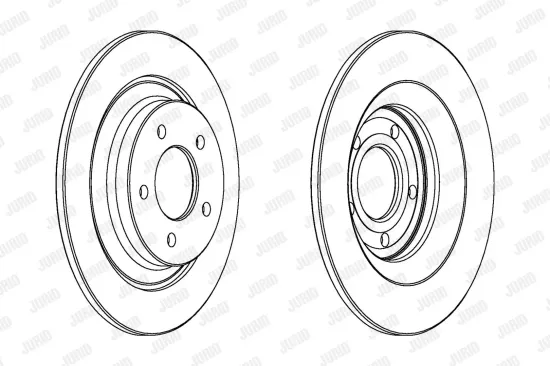 Bremsscheibe Hinterachse JURID 563038JC Bild Bremsscheibe Hinterachse JURID 563038JC