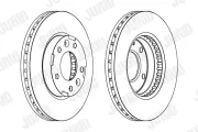 Bremsscheibe JURID 563039JC