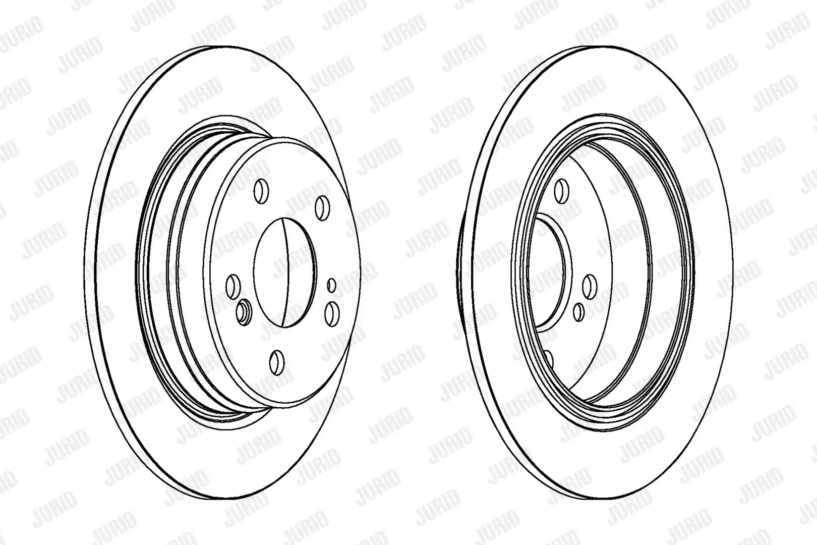 Bremsscheibe Hinterachse JURID 563040JC