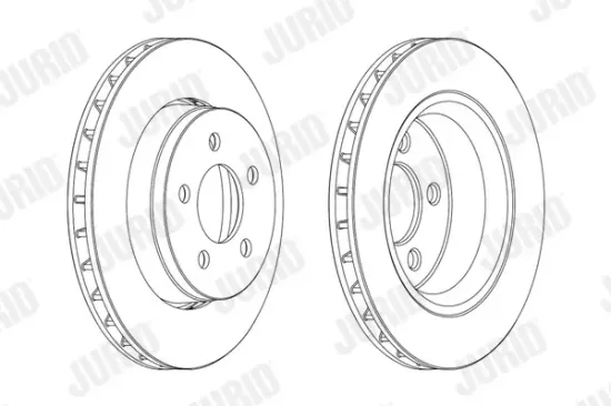 Bremsscheibe Vorderachse JURID 563041JC Bild Bremsscheibe Vorderachse JURID 563041JC