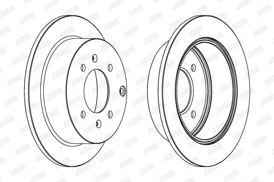 Bremsscheibe Hinterachse JURID 563042JC Bild Bremsscheibe Hinterachse JURID 563042JC