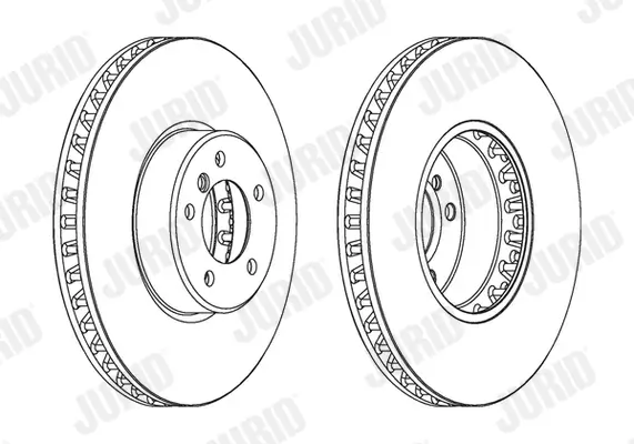 Bremsscheibe Vorderachse JURID 563045JC-1