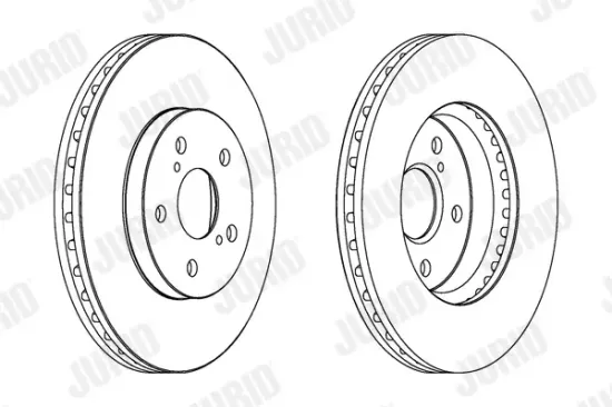 Bremsscheibe Vorderachse JURID 563047JC Bild Bremsscheibe Vorderachse JURID 563047JC