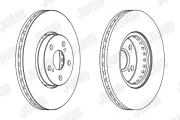 Bremsscheibe Vorderachse JURID 563048JC