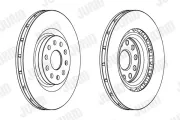 Bremsscheibe Vorderachse JURID 563062JC