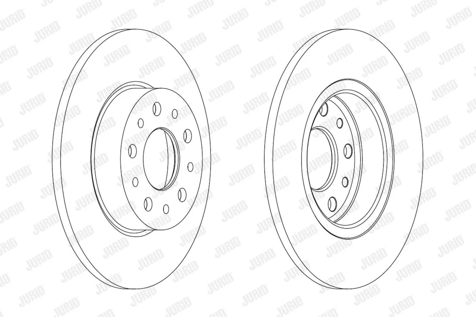 Bremsscheibe Hinterachse JURID 563064JC