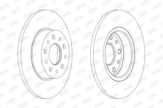Bremsscheibe Hinterachse JURID 563064JC Bild Bremsscheibe Hinterachse JURID 563064JC