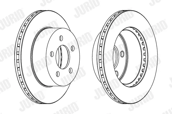 Bremsscheibe Vorderachse JURID 563068JC