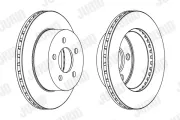 Bremsscheibe Vorderachse JURID 563068JC