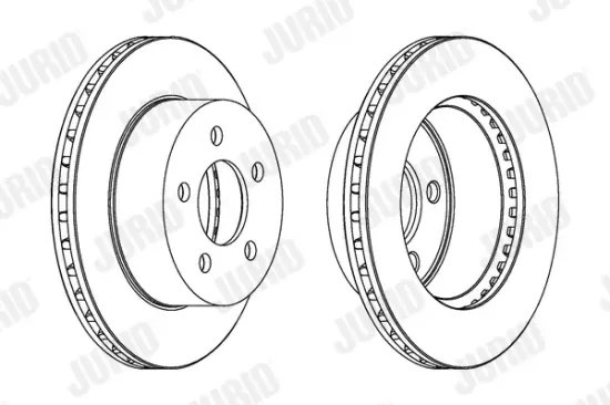Bremsscheibe Vorderachse JURID 563068JC Bild Bremsscheibe Vorderachse JURID 563068JC